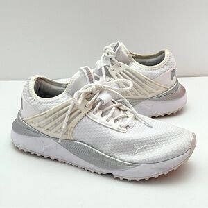 Women’s Puma Pacers Future Shine White Sneakers Size 8.5